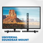 Universal Sound Bar Mount Bracket Padded Base Sound Bar Shelf Under TV Or Over