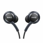 SAMSUNG GALAXY S8 S9 S10+ BLACK AKG 3.5MM IN EAR HANDSFREE HEADPHONES - GENUINE