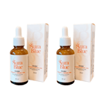 Aura Blue Double Vitamin C Serum HYA Reduce Acne Dark Spots Anti Aging 30 ml x 2