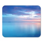 Mousepad Computer Notepad Office Pink Horizon Long Exposure Colorful Sunset Blue Sea Sky Home School Game Player Computer Worker Inch