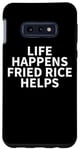 Coque pour Galaxy S10e Vêtements de riz frit - Design amusant pour les amateurs de riz