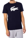 LacosteSport 3D Print Crocodile T-shirt - Navy Blue