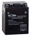 Global 12V GB14A-3 MC-batteri 12Ah 134 x 89 x 167 mm