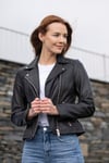'Thirlmere' Leather Biker Jacket