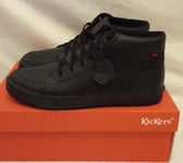 Kickers Tovni Hi Mens High Top Leather Shoes / Trainers Black Size 10uk 44 BNWB