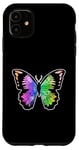 Coque pour iPhone 11 Papillon Arc en ciel