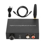 fasient1 192KHz Digital to Analog Audio Converter DAC Digital Optical Fiber Toslink to Analog Stereo Audio R/L RCA and 3.5mm Jack DAC Converter Adapter for Home Cinema