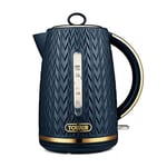 Empire 1.7 Litre Kettle with Rapid Boil Removable Filter 3000W Brass Accents