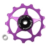 KDHJY Guide Roller 11T/13T Aluminum Alloy MTB Mountain Bike Bicycle Rear Derailleur Pulley Jockey Wheel Road Bike Guide Roller For 7/8/9/10 Speed (Color : 13T purple)