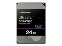 WD Ultrastar DC HC580 WUH722424ALE6L4 - Disque dur - 24 To - interne - 3.5" - SATA 6Gb/s - 7200 tours/min - mémoire tampon : 512 Mo