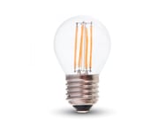 LED Retro lampa E27, 4W, 400 Lumen, filament, G45
