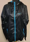 Nike Running Jacket UK Large Lightweight Black Hooded 524544-010 (72)