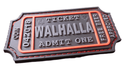 JTG Large Walhalla Ticket Rubber Patch (Färg: SWAT)
