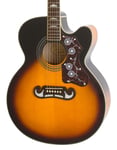 Epiphone EJ-200 EC Studio Electro-Acoustic Guitar, Vintage Sunburst (NEW)
