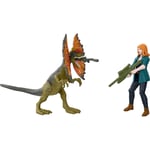Jurassic World Dominion Claire & Dilophosaurus 2 Pack Action Figure Set