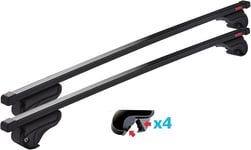 MontBlanc Activa Steel Svart - Komplett takräcke för Integrerad reling - Nissan - Kia - BMW - Hyundai - Suzuki - Opel - Mini - Renault
