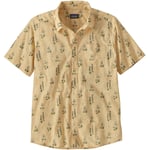 Patagonia Mens Go To Shirt (Blå (LUPINE TRAIL: BEESWAX TAN) X-large)