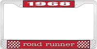 OER LF121668C nummerplåtshållare 1968 road runner - röd