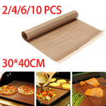 Reusable Cooking Liner Sheet Non Stick Baking Paper Mat Bbq Oven Mat Oilpaper Uk