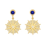 QYMX Earring Women,Premium Sense Earrings Wave Sun Flower Earrings Exquisite Elegant Trend Hanging Dangle Retro Fashion Stud Earrings Ladies Jewelry Exquisite Holiday Party Gifts