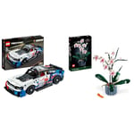 LEGO 42153 Technic NASCAR Next Gen Chevrolet Camaro ZL1 Model Car Building Kit, Toy Racing Vehicle & 10311 Icons Orchid Artificial Plant Building Set with Flowers, Home Décor Accessory for Adults