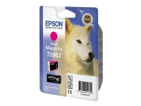 Epson T0963 - 11.4 ml - intensiv magenta - original - blister - bläckpatron - för Stylus Photo R2880