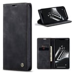 CaseMe Slim Plånboksfodral iPhone 15 Svart