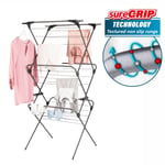 Minky Premium Sure Grip Long Dry 3 Tier Clothes Airer