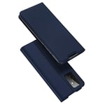 DUX DUCIS Case for Samsung Galaxy A72, Slim Fit Flip Leather Magnetic Phone Case Cover with [Card Holder] [Kickstand] for Samsung Galaxy A72 (Deep blue)