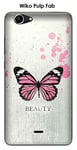 Onozo Coque Wiko Pulp Fab Design Beauty Butterfly