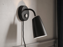 Sway Vägglampa 26cm USB Svart