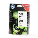 HP Bläck N9J72AE 301 Multipack