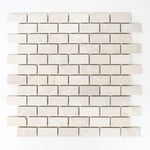 mosaik ws face brick ibiza white antiq marble 2,3x4,8x1
