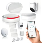 Somfy - 1875315 - Home Alarm Advanced - Pack sécurité vidéo Plus - Alarme Maison sans Fil Connecté Wifi - Module gsm - Caméras de surveillance