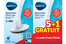 Cartouche filtre à eau Brita Pack de 5+1 filtres MicroDisc