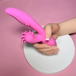 Rabbit Vibrator Clitoris Licking 360° Rotating Vibrating Heated Sex Toy Womens