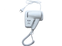 Hair dryer Merida. Hotel electric hair dryer in white with plastic 1200W (EJB402)
