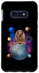 Coque pour Galaxy S10e Bloodhound On The Moon Galaxy Funny Dog In Space Puppy Lover