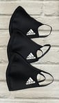 Adidas - Facemasks - 2 x 3pack - Black - One Size - RRP £30 - Get winter ready!