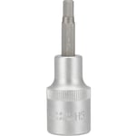 Tecos bitshylsa Hex, 1/2&quot;, kort, 5 x 65 mm