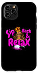iPhone 11 Pro Sip Back & Relax Black Women Queen Diva Melanin Sista Wine Case