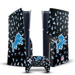 OFFICIAL NFL DETROIT LIONS VINYL SKIN FOR SONY PS5 SLIM DISC EDITION BUNDLE
