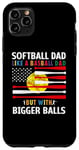 Coque pour iPhone 11 Pro Max Définition Softball Dad Like A Baseball Dad sur le dos
