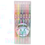 TOP Model Färgpennor Highlighter Fineliner NEON DUO 6-Pack