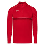 Nike Treningsgenser Academy 21 Drill Top - Rød/Hvit Treningsoverdel male