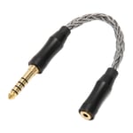 2,5 mm Hona till 4,4 mm Hane Ljudkabel Enkel Kristall Koppar Hörlursadapterkabel för Telefoner Högtalare 14 cm / 5,5 tum Kallgrå
