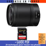 Nikon Z 35mm f/1.8 S + 1 SanDisk 64GB UHS-II 300 MB/s + Guide PDF ""20 TECHNIQUES POUR RÉUSSIR VOS PHOTOS