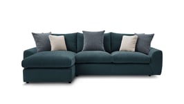 Canapé d'angle  fixe 4 places BOBOCHIC X CONFORAMA LAZARE coloris gris