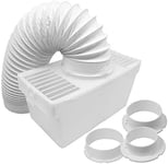 NEW Vent Hose Condenser Kit With 3 X Adapters For White Knight Tumble Dryer 1.2