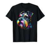 Miniature Schnauzer Dog Owner Lover Schnauzers Art Graphic T-Shirt